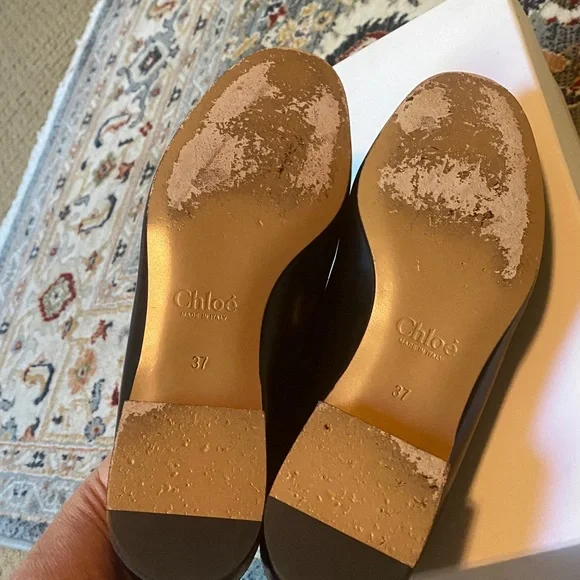Chloé  Loafers with Gold Accent - Picture 10 of 17